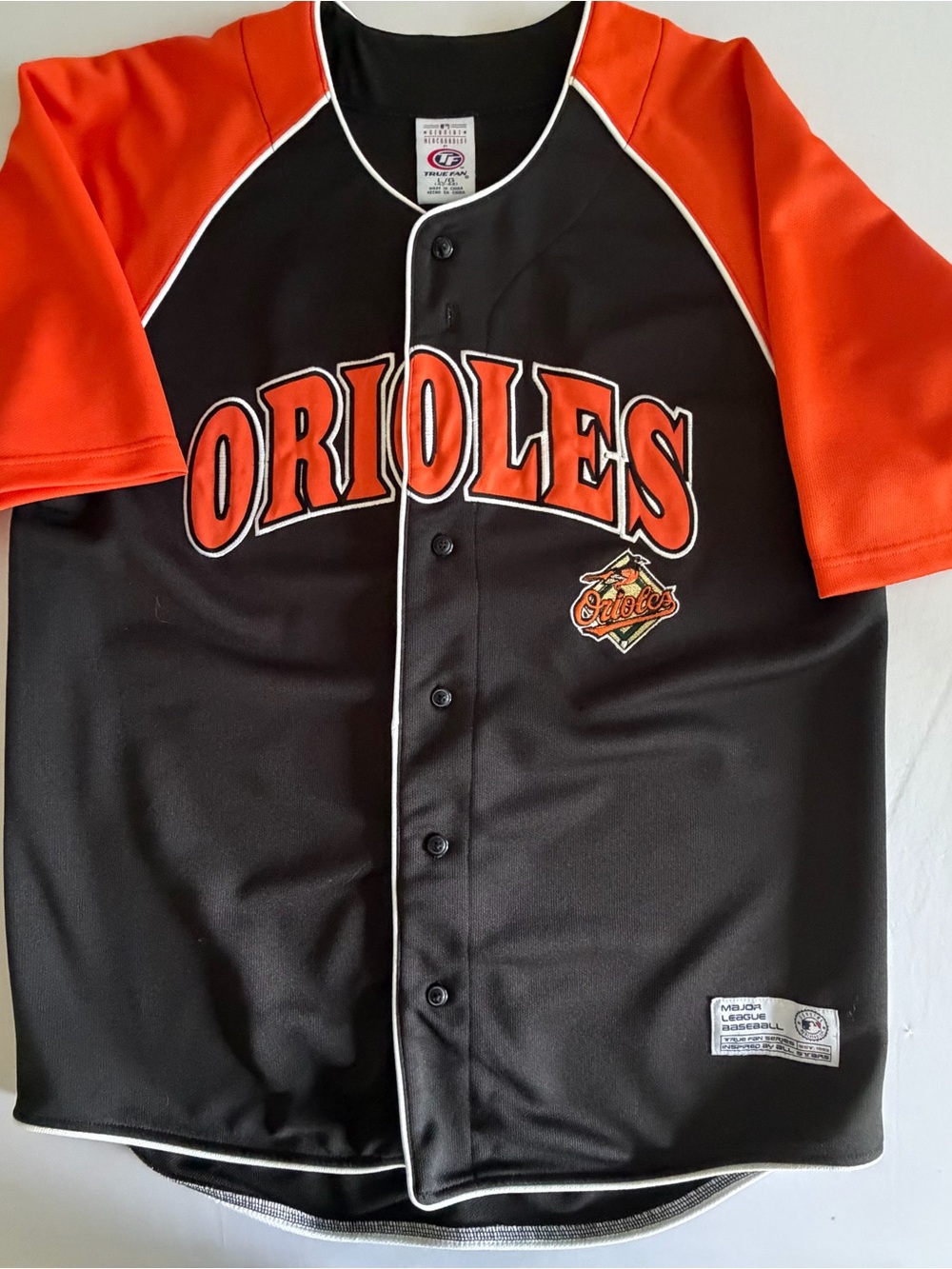 Baltimore Orioles Jersey Men’s Large MLB Baseball Fan Apparel Orange Black